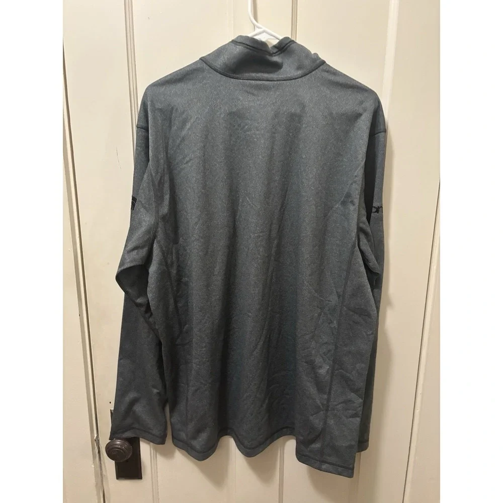 The North Face Sweatshirt Mens XL Gray‎ Logo Quarter Zip Fleece Logo